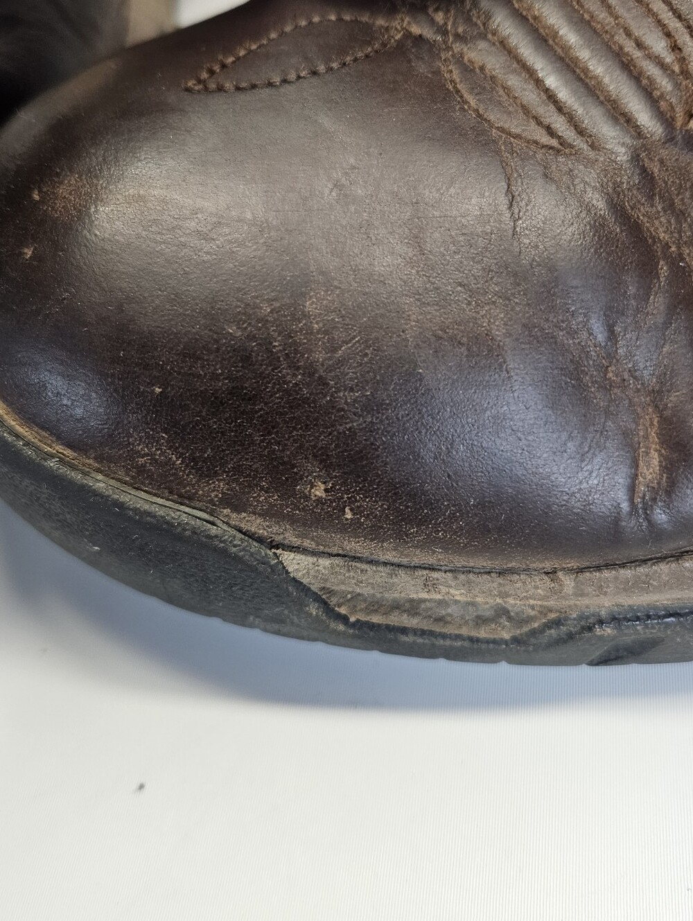 ARIAT Terrain Pull-on H2O Brown Waterproof Boots US Men 9.5EE Flawed Worn - Picture 6 of 13